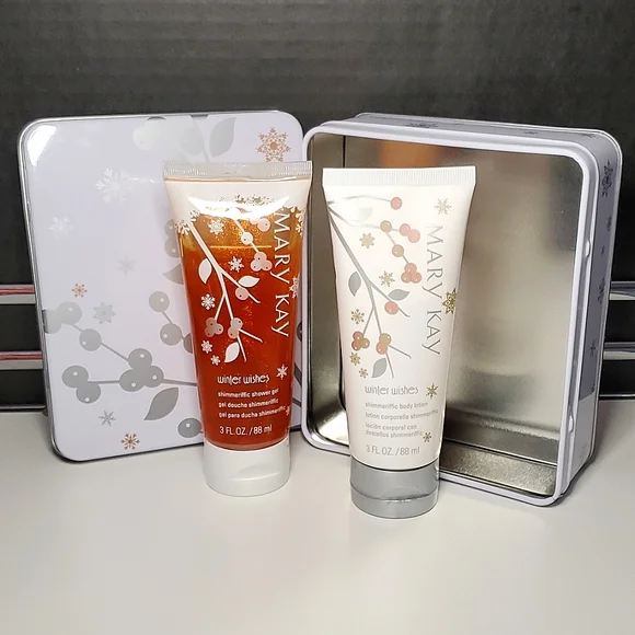 NEW Mary Kay Winter Wishes Shimmerific Collection - Shower Gel & Body Lotion Set - Picture 2 of 7